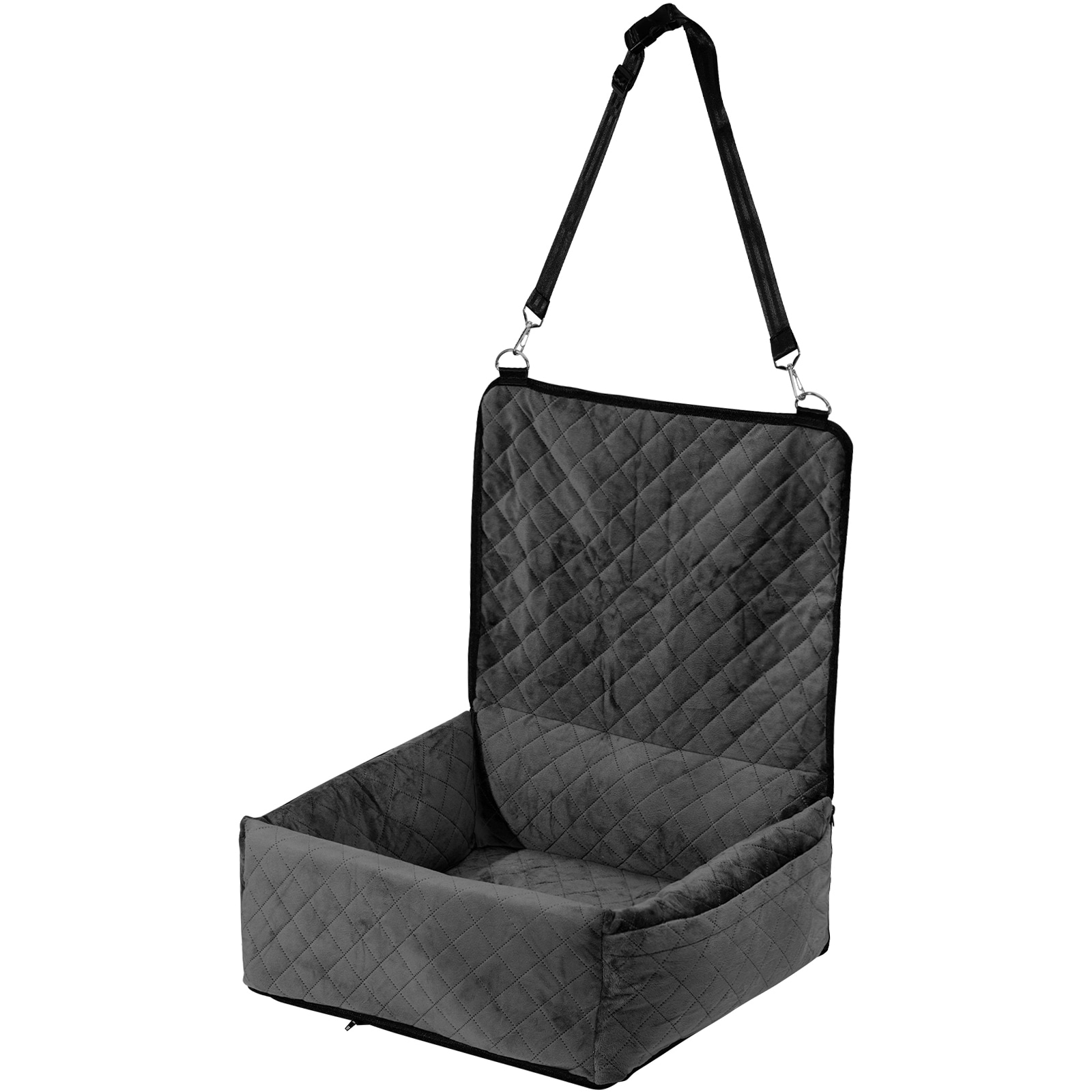 Dog Booster Car Seat For Small And Medium Dogs Comfortable Travel_voghion.com